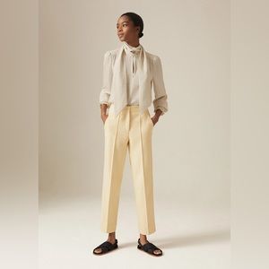 ME+EM yellow tweed summer trousers